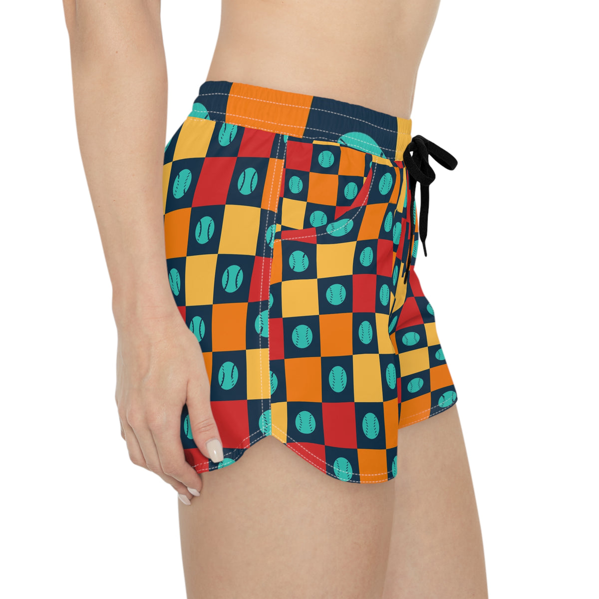 Baseball & Softball Tropic Heat Checker Drive Women's Athletic Shorts with Pockets