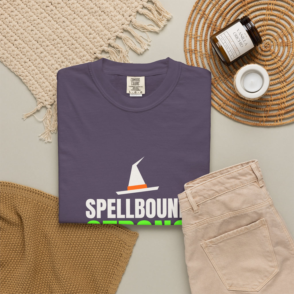 Spellbound Strong | Women's Halloween Garment-Dyed Graphic Tee