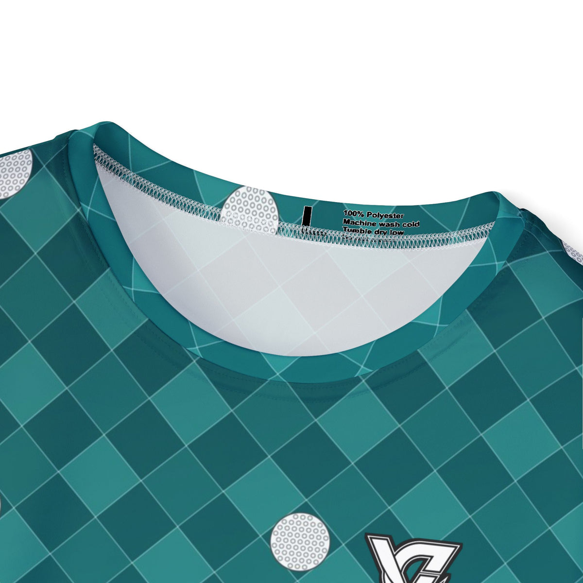Golf Teal Wave Dimple Links Men's Sports Jersey