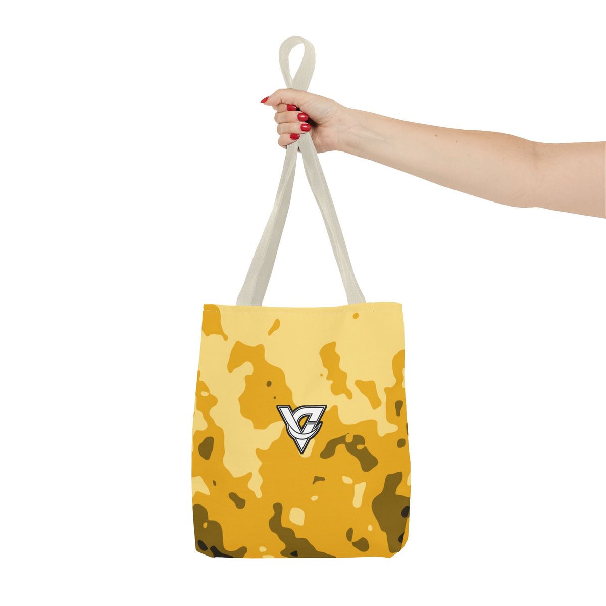 Mustard Magma Tote Bag — All-Over Print Gym & Everyday Tote