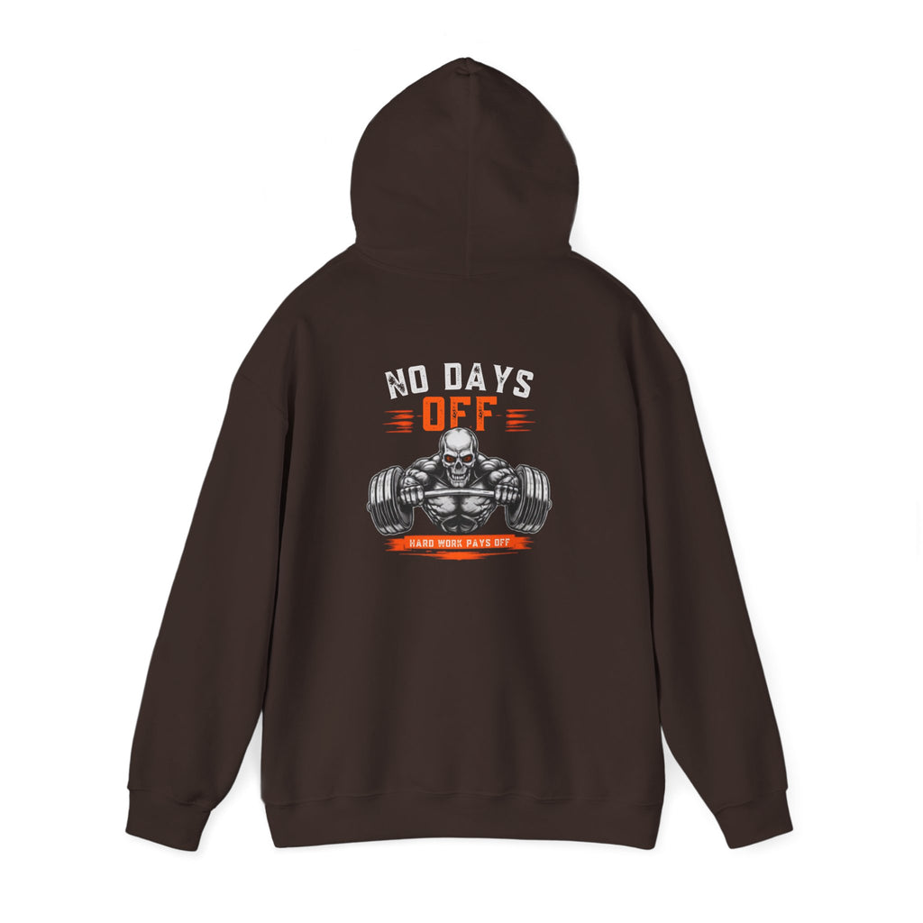 No Days Off | Heavy Hooded Sweatshirt