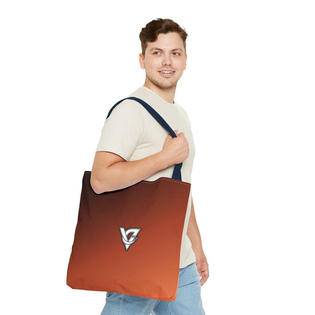 Terracotta Ombre Tote Bag — All-Over Print Gym & Everyday Tote