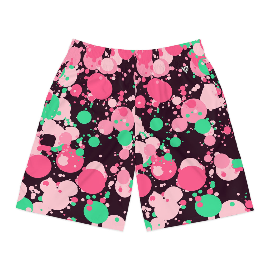 Combat Sports Flamingo Fizz Splash Zone Men's Athletic Shorts with Pockets