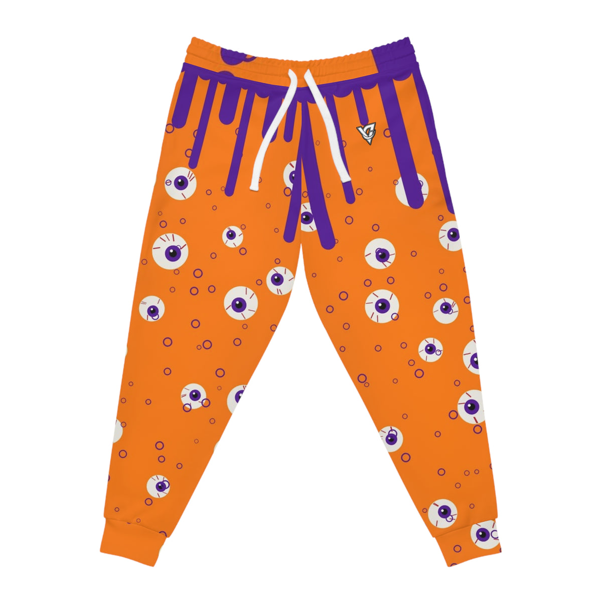 Halloween Pumpkin Orange Slime Drip Women's Joggers – All-Over Print Athletic Jogger Pants