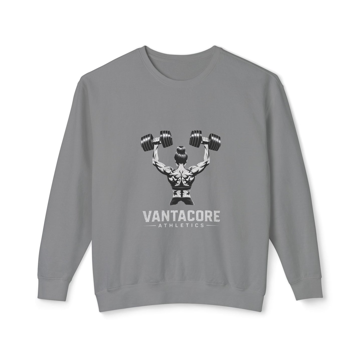 Weightlifting Crewneck Sweatshirt — Vantacore Athletics Dumbbell Design