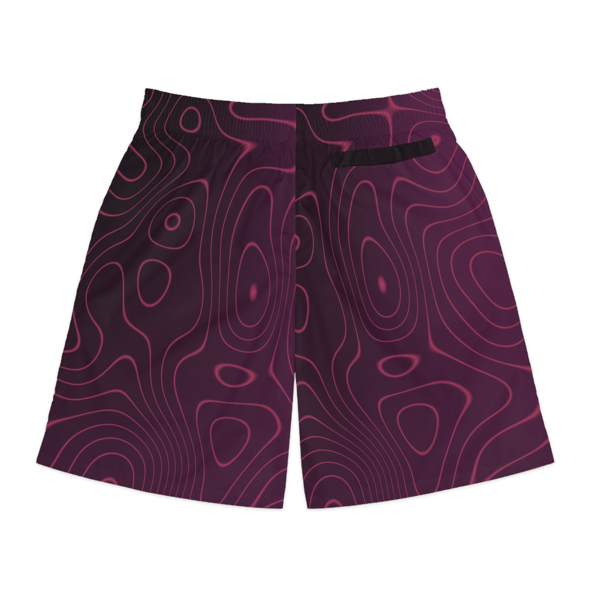 Men's Plum Spice Topo Performance Jogger Athletic Shorts with Pockets