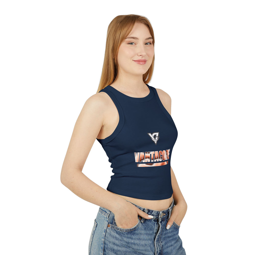 Peach Tie-Dye Women's Racerback Tank