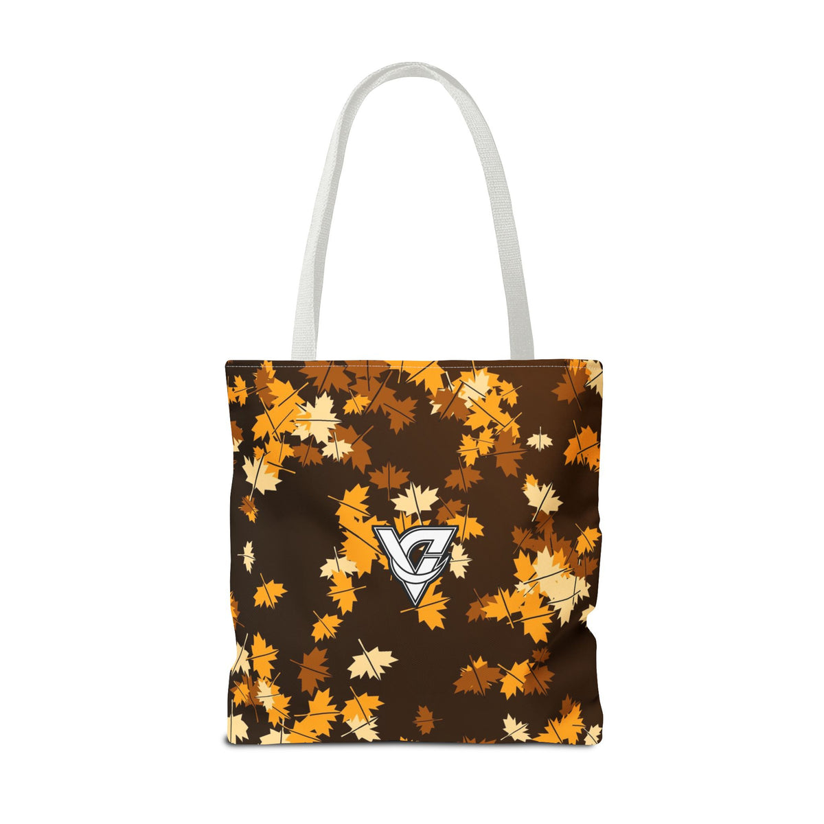 Amber Falling Leaves Tote Bag — All-Over Print Gym & Everyday Tote