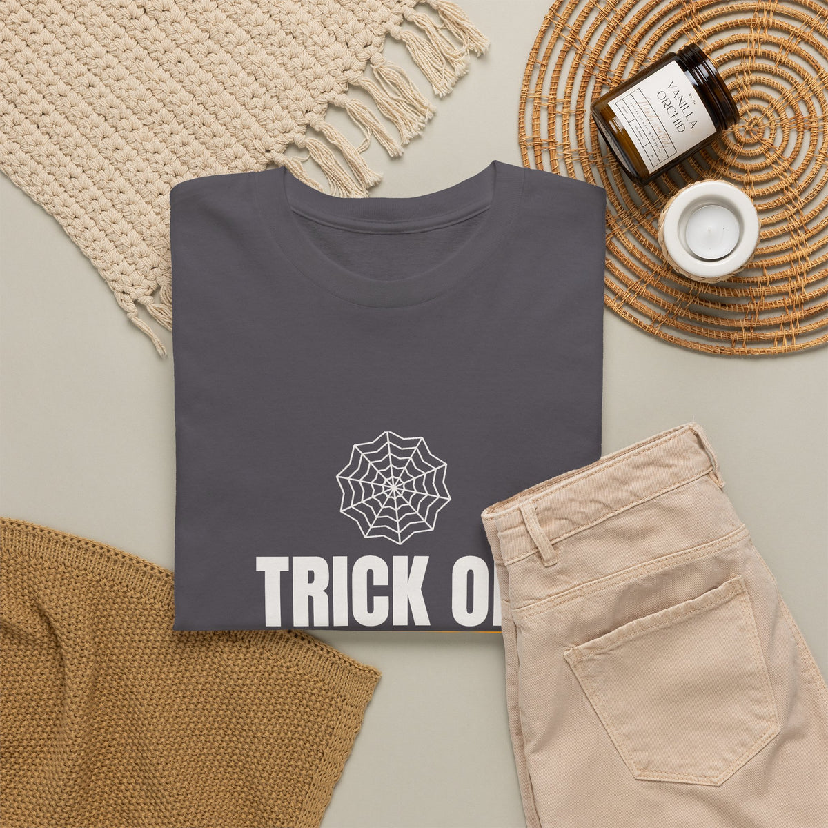Trick Or Train | Men's Halloween Graphic Gym T-Shirt