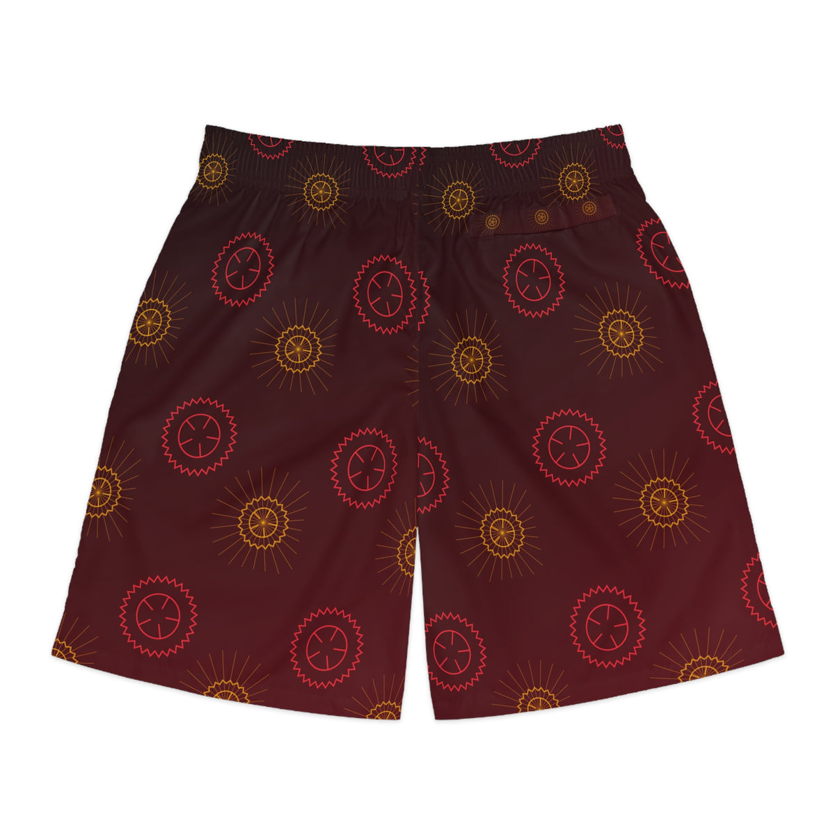 Cycling Crimson Blaze Chainring Men's Athletic Shorts with Pockets