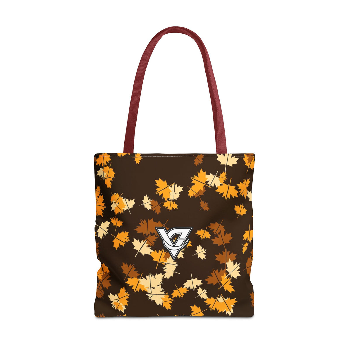 Amber Falling Leaves Tote Bag — All-Over Print Gym & Everyday Tote