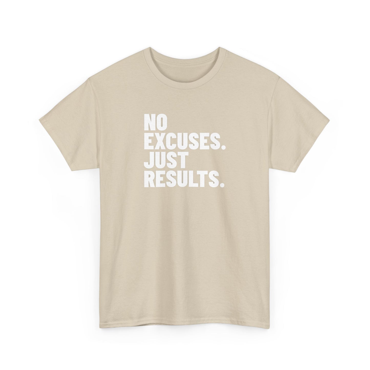 No Excuses Just Results | Motivational Fitness T-Shirt