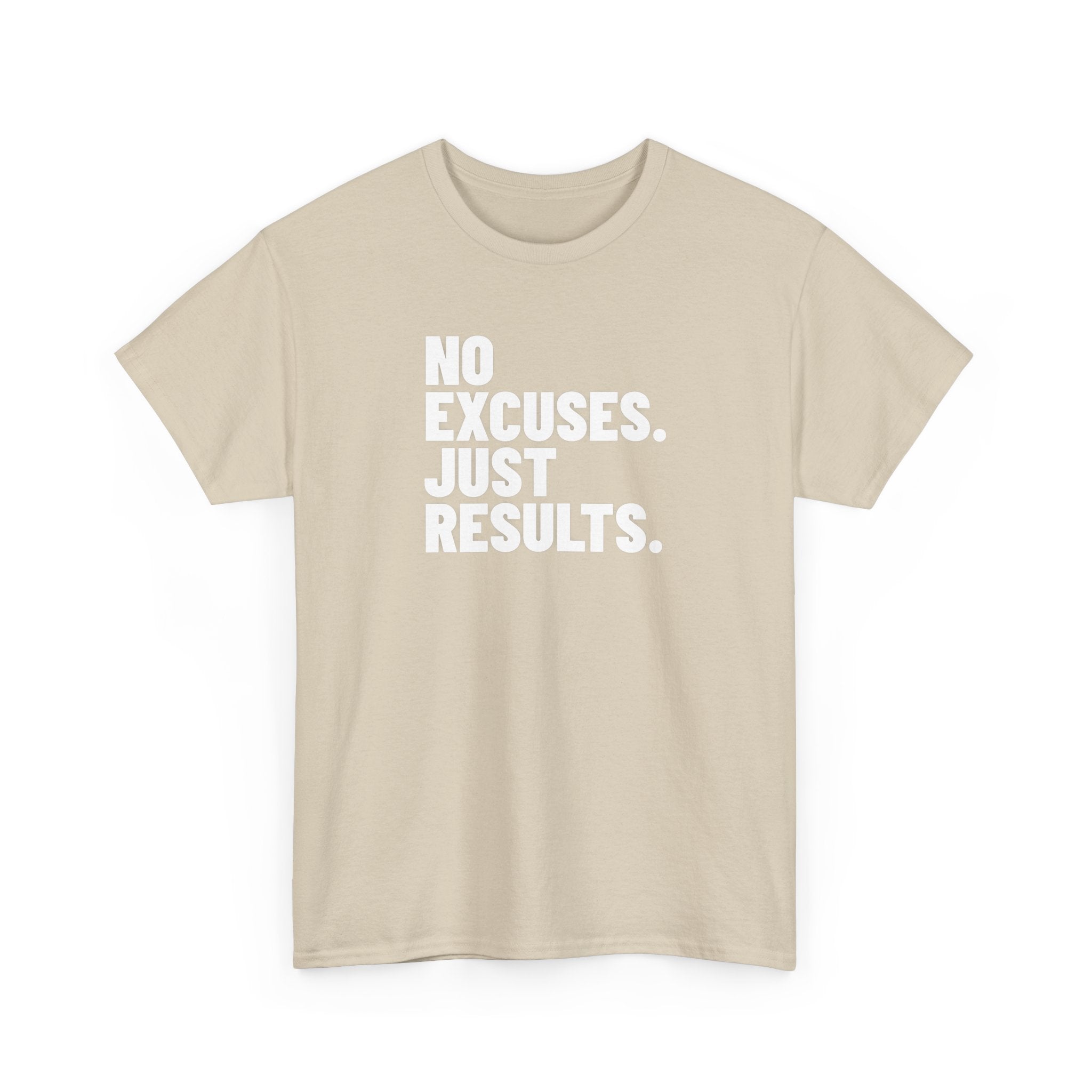 No Excuses Just Results | Motivational Fitness T-Shirt