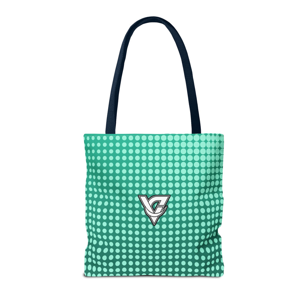 Mint Halftone Tote Bag — All-Over Print Gym & Everyday Tote