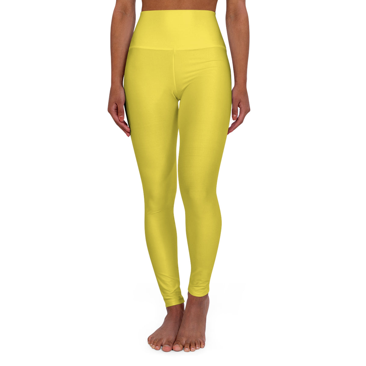 Lemon Yellow Essential High-Waisted Yoga Leggings