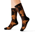 Copper Camo Athletic Crew Socks
