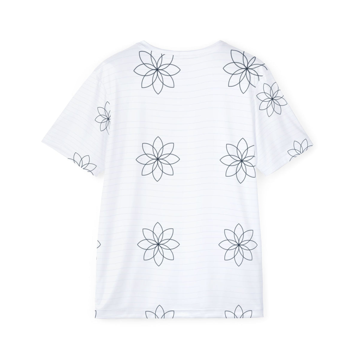 Yoga Arctic White Flow Lotus Men's Sports Jersey