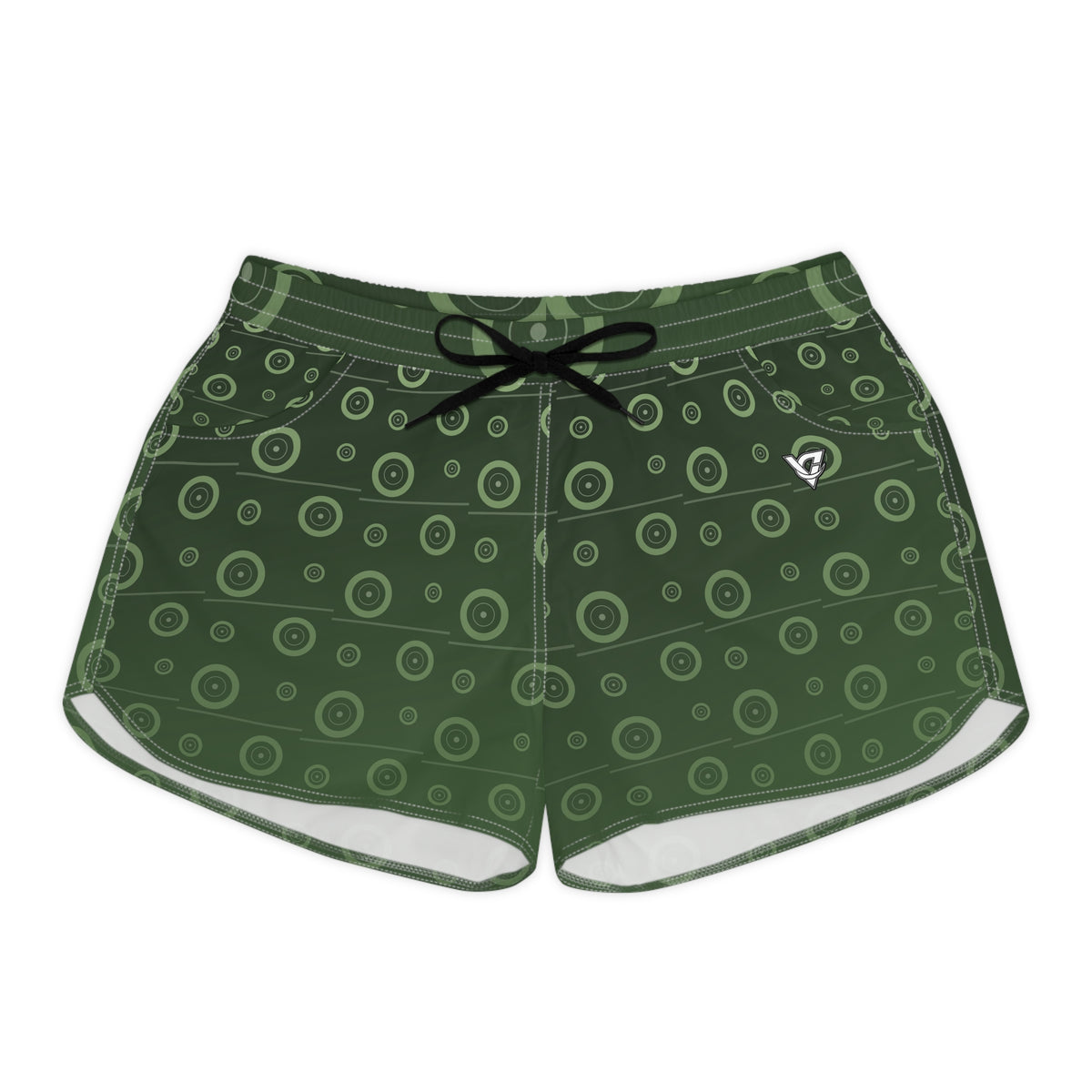 Training & Gym Forest Camo Iron Plate Women's Athletic Shorts with Pockets