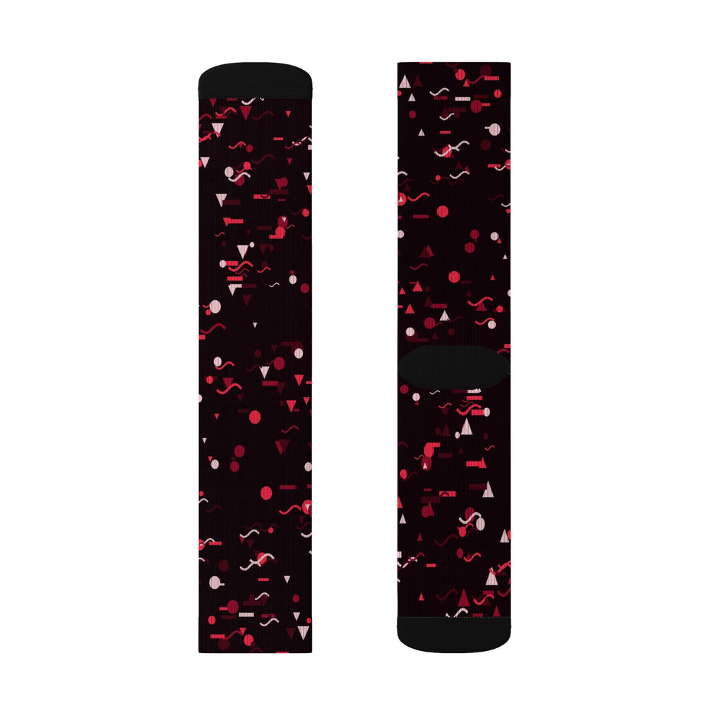Cherry Confetti Athletic Crew Socks