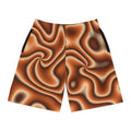 Men's Cinnamon Tie-Dye Performance Jogger Athletic Shorts with Pockets