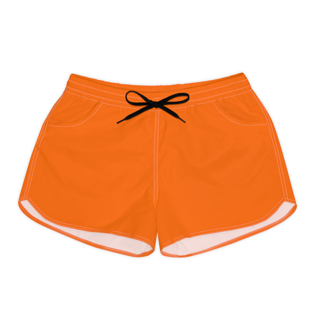 Women's Multipurpose Athletic Shorts with Pockets – Orange by Vantacore Athletics, view 2