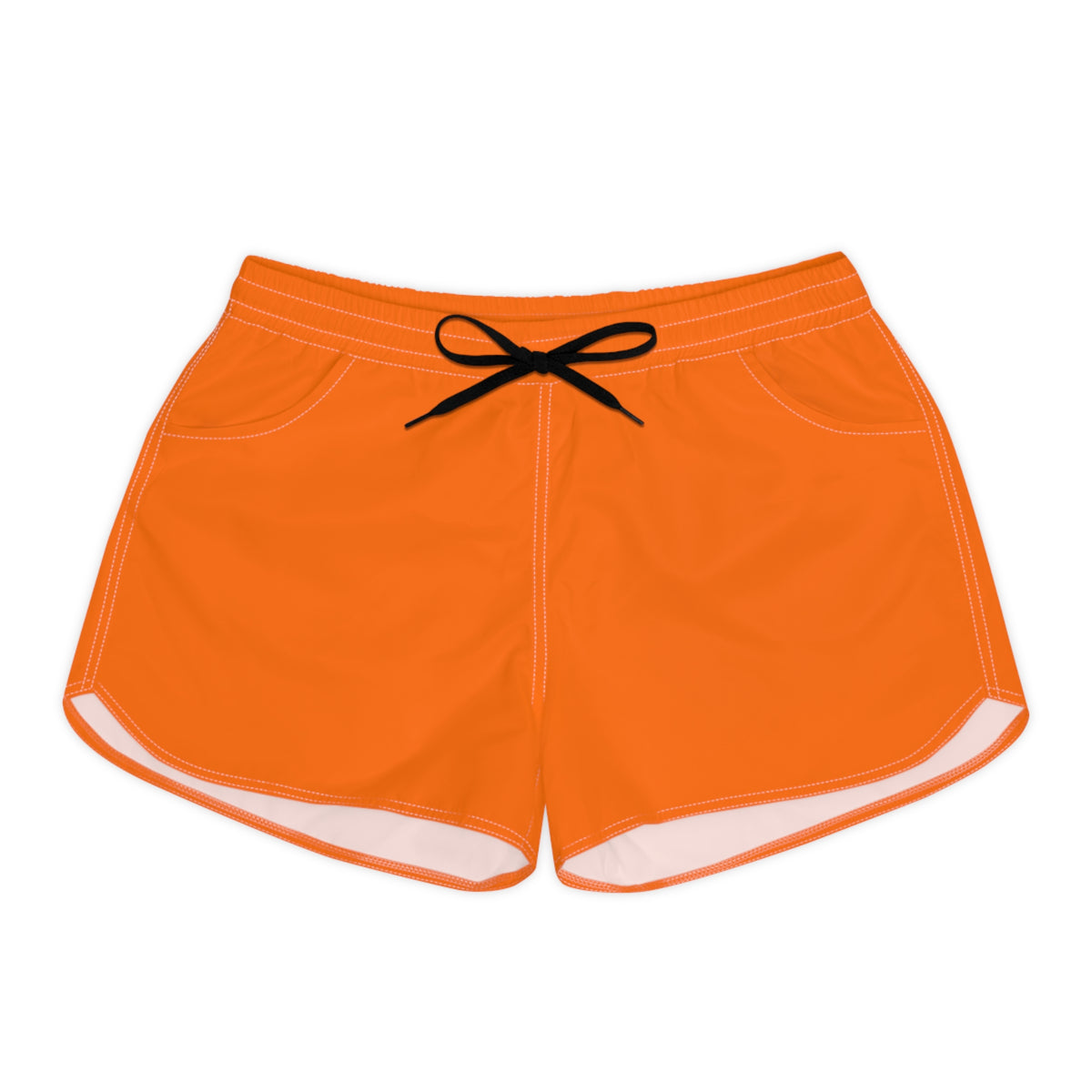 Women's Multipurpose Athletic Shorts with Pockets – Orange by Vantacore Athletics, view 2