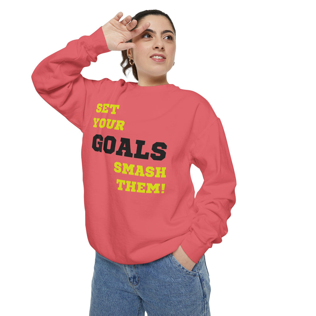 Set Goals | Motivational Crewneck Sweatshirt