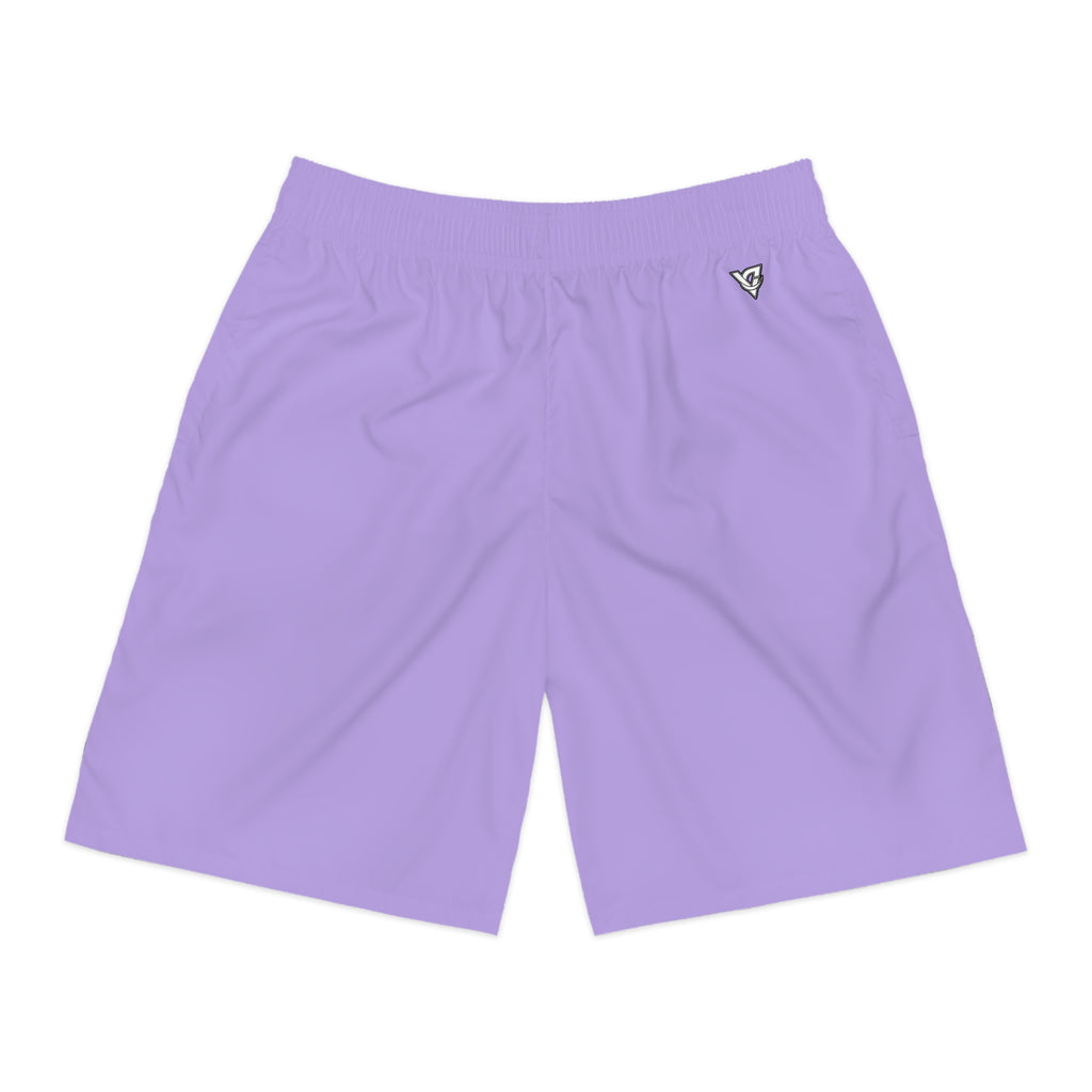 Vantacore Solid Lavender Men's Athletic Shorts with Pockets