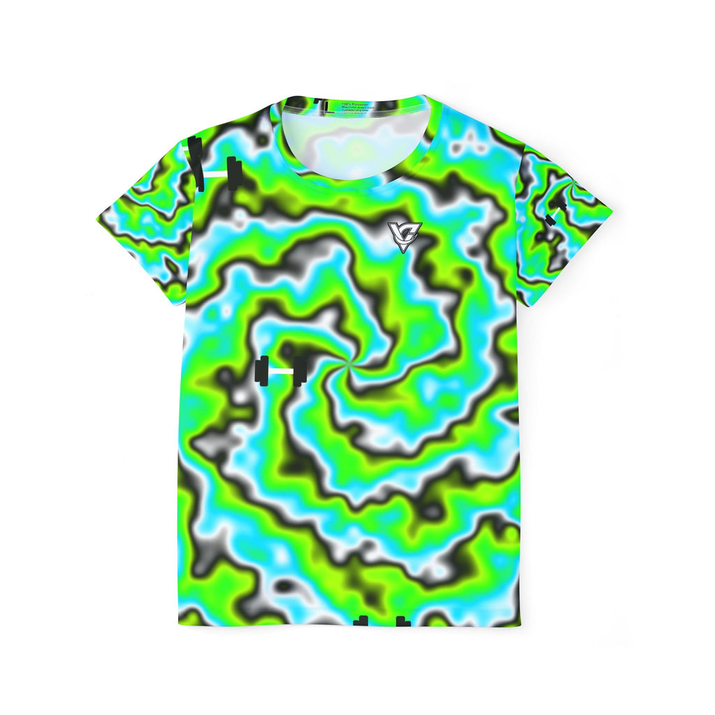 Training & Gym Lime Riot Tie-Dye Spin Women's Sports Jersey