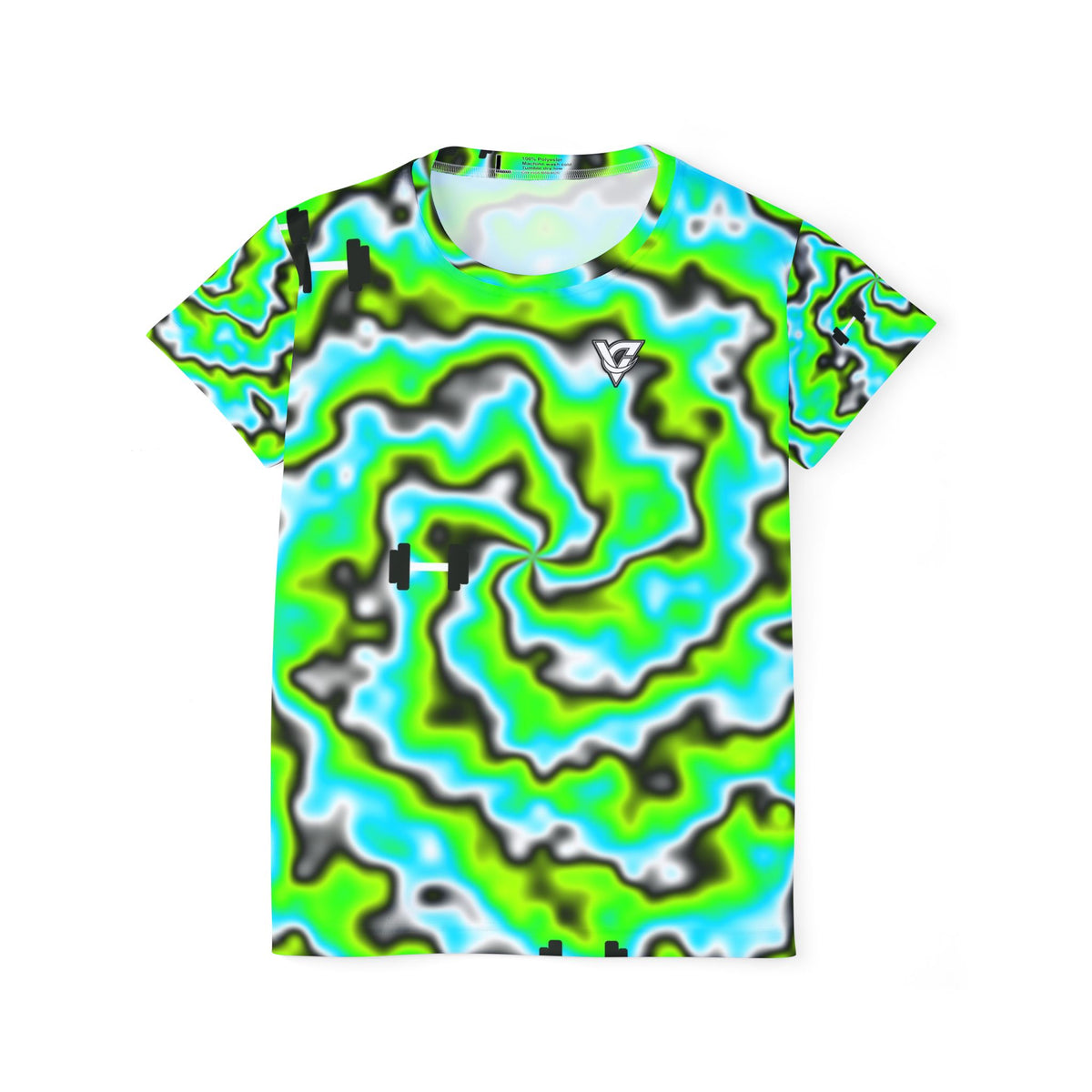 Training & Gym Lime Riot Tie-Dye Spin Women's Sports Jersey