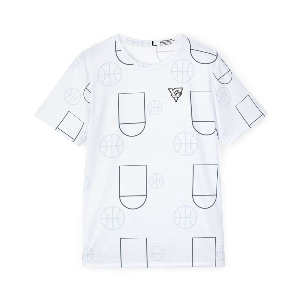 Basketball Arctic White Court Seam Men's Sports Jersey
