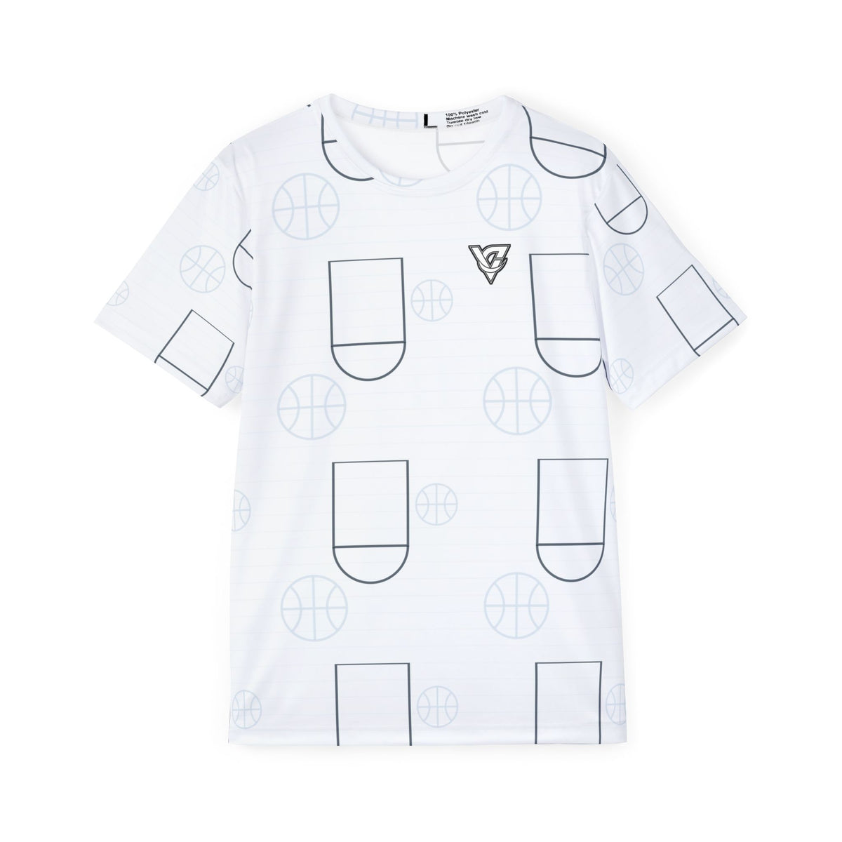 Basketball Arctic White Court Seam Men's Sports Jersey