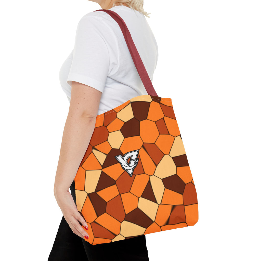 Pumpkin Mosaic Tote Bag — All-Over Print Gym & Everyday Tote