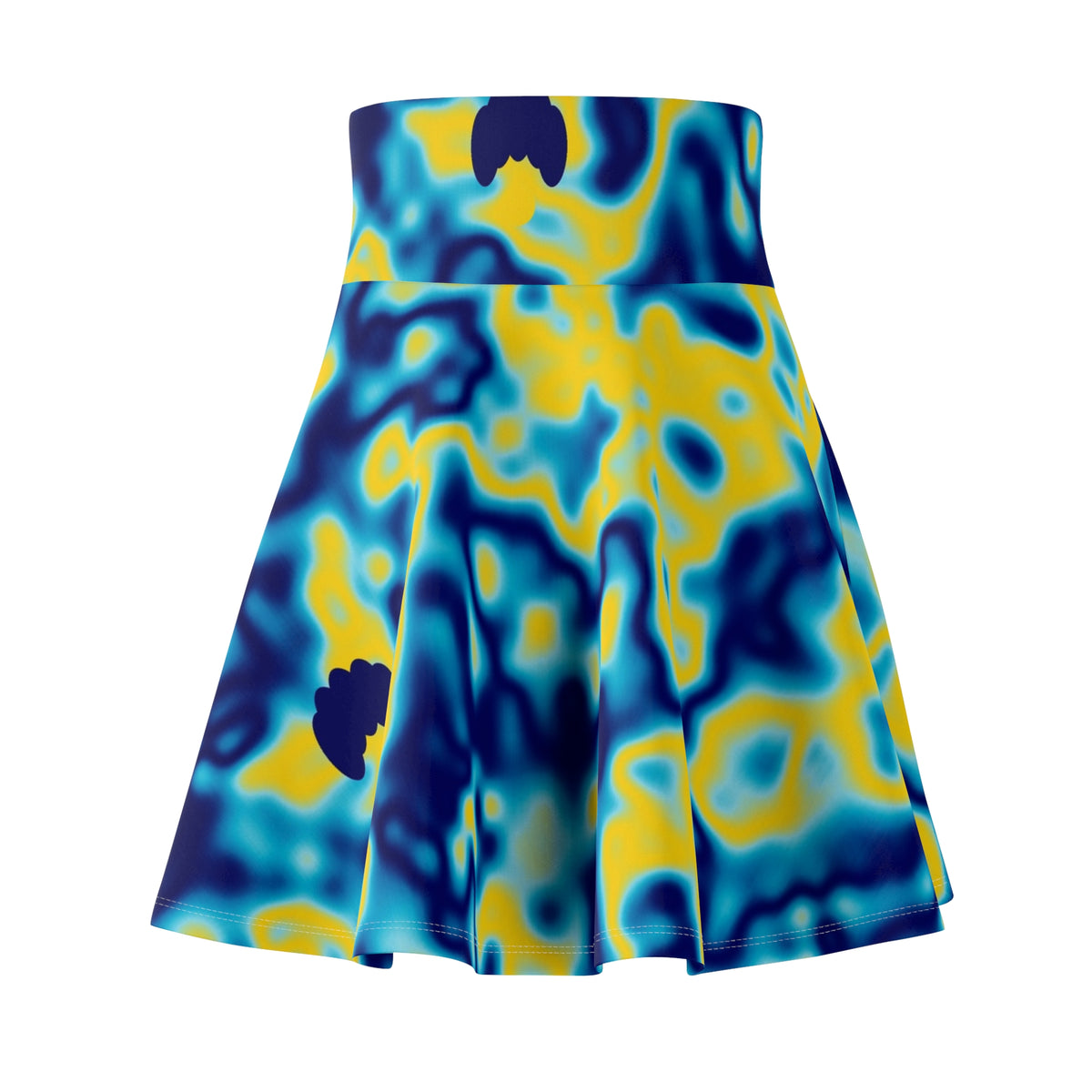 Yoga Cobalt Spark Marble Flow Women's Athletic Skater Skirt