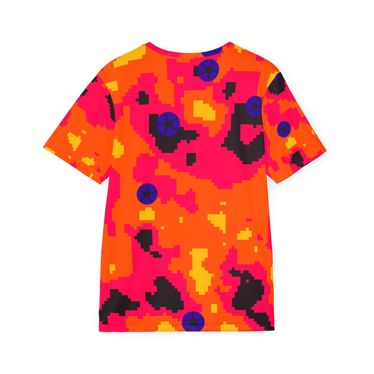 Soccer Hot Lava Pixel Camo Men's Sports Jersey