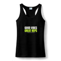 Good Vibes Great Reps | Women's Performance Racerback Tank