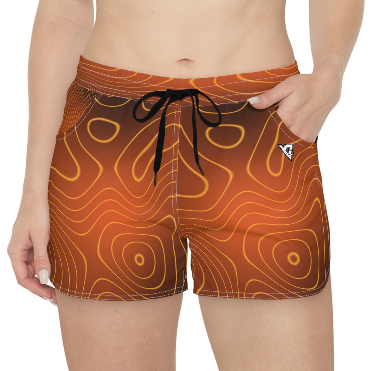 Women's Multipurpose Athletic Shorts with Pockets | Golden Hour Topo