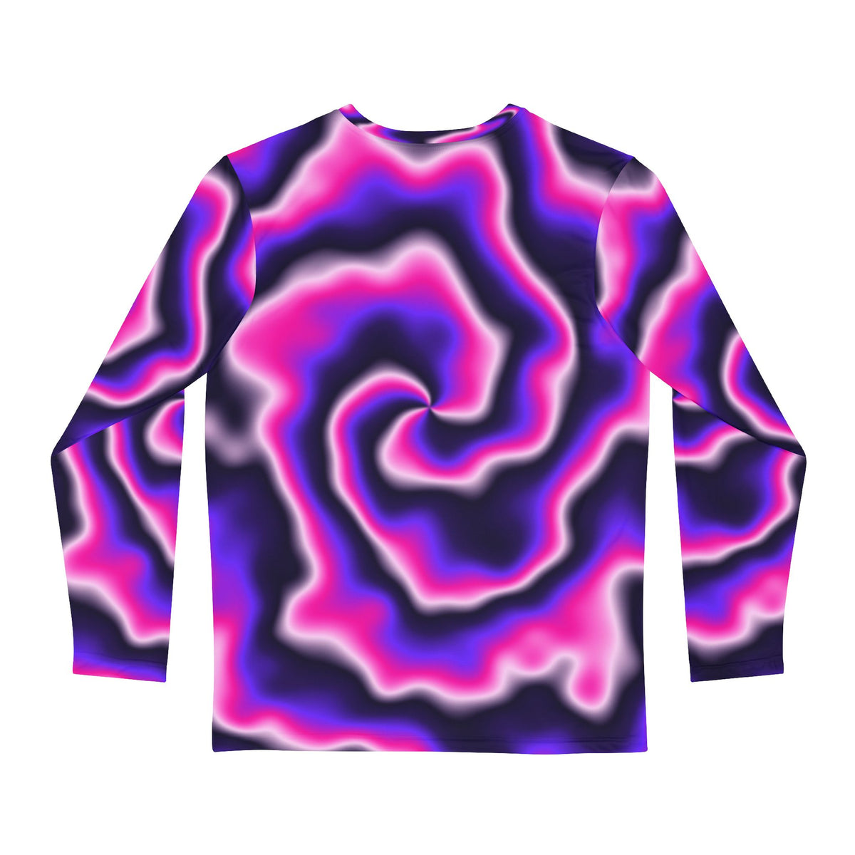 Royal Tie-Dye Men's Long Sleeve Athletic Shirt