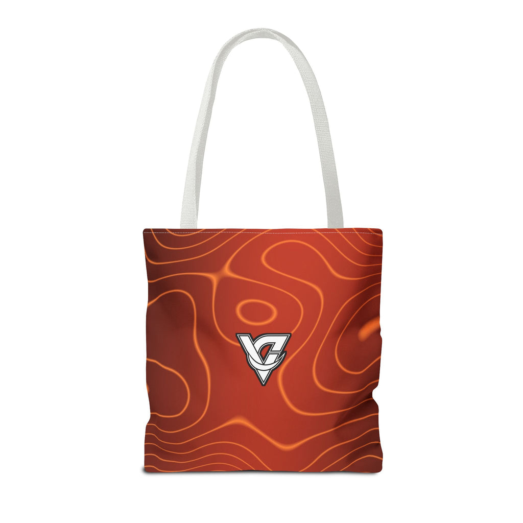 Sunset Orchard Topo Tote Bag — All-Over Print Gym & Everyday Tote