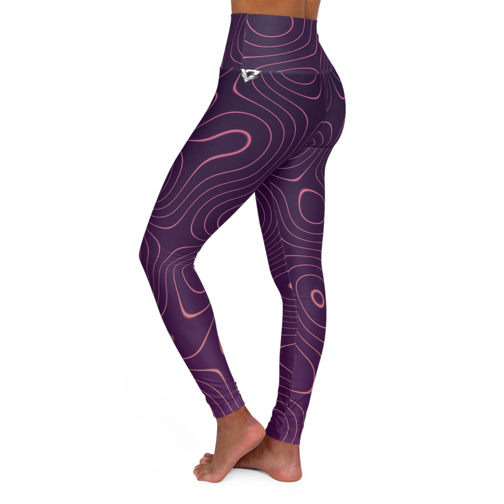 Coral Topo High-Waisted Yoga Leggings