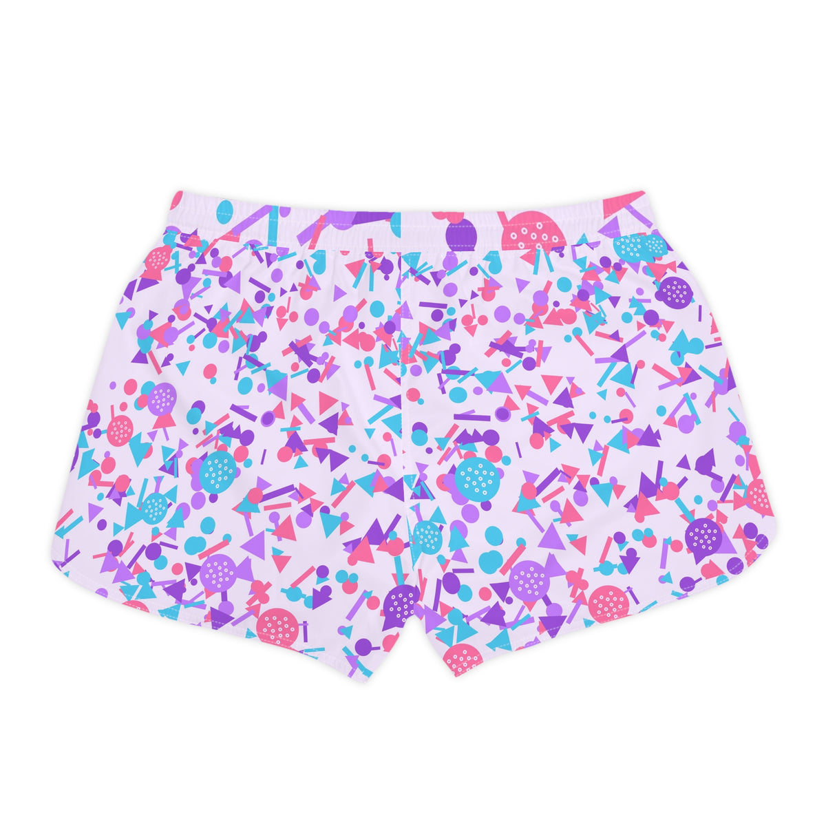 Golf Lilac Wave Confetti Pop Women's Athletic Shorts with Pockets