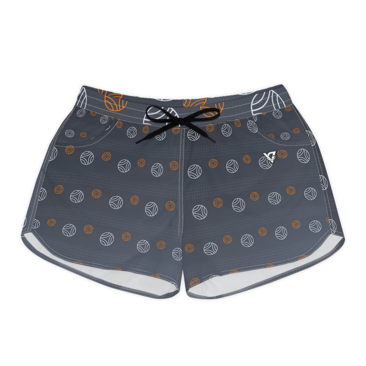 Volleyball Slate Storm Spike Panel Women's Athletic Shorts with Pockets