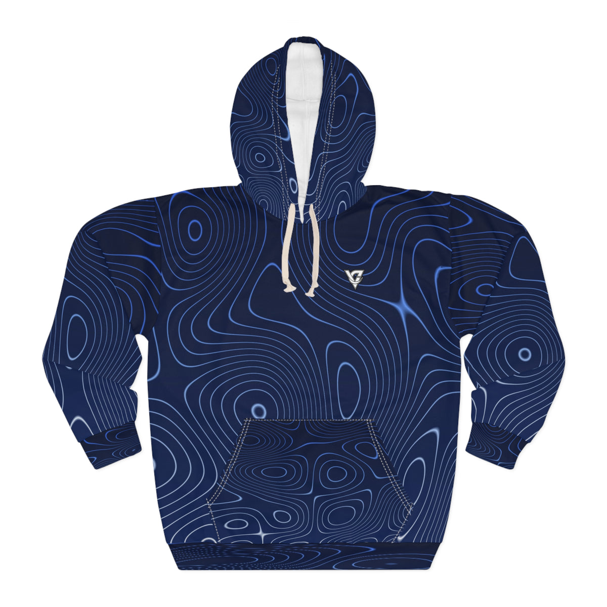 Cobalt Topo Men's Pullover Hoodie