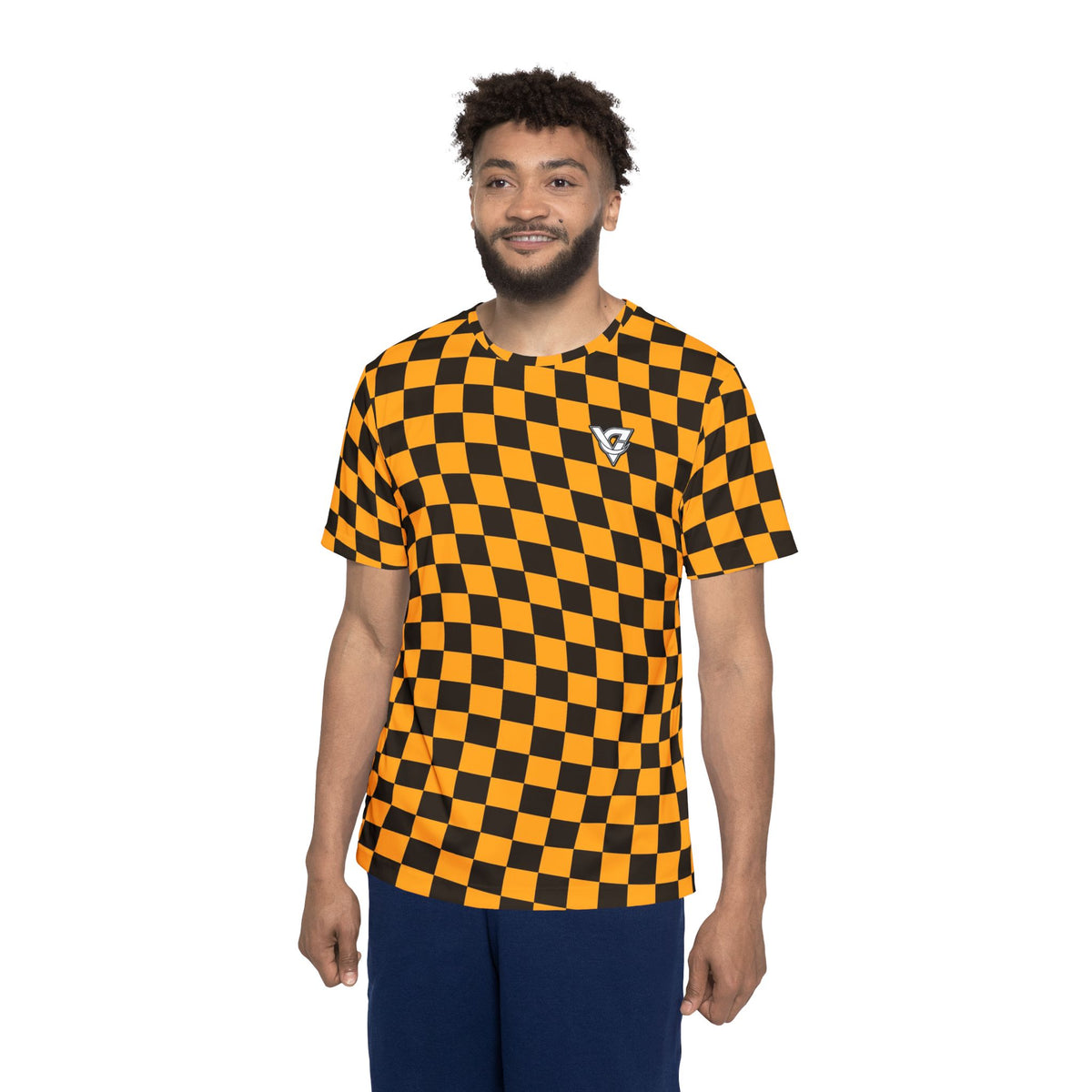 Amber Warp Check Multipurpose Athletic Shirt