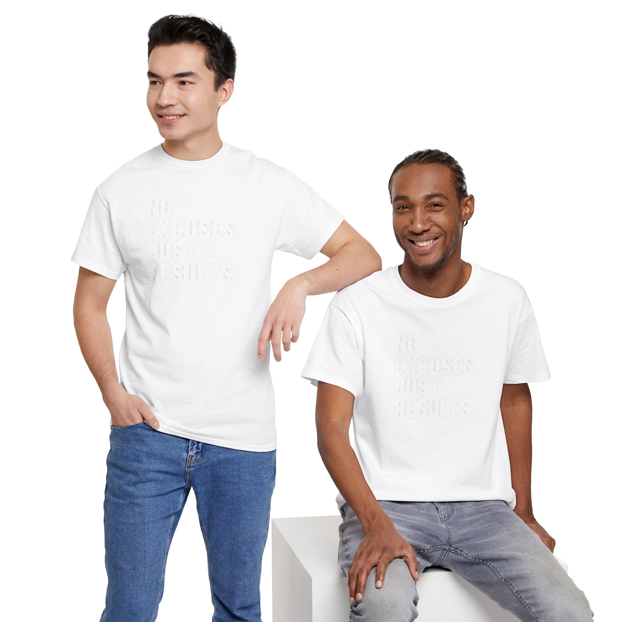No Excuses Just Results | Motivational Fitness T-Shirt