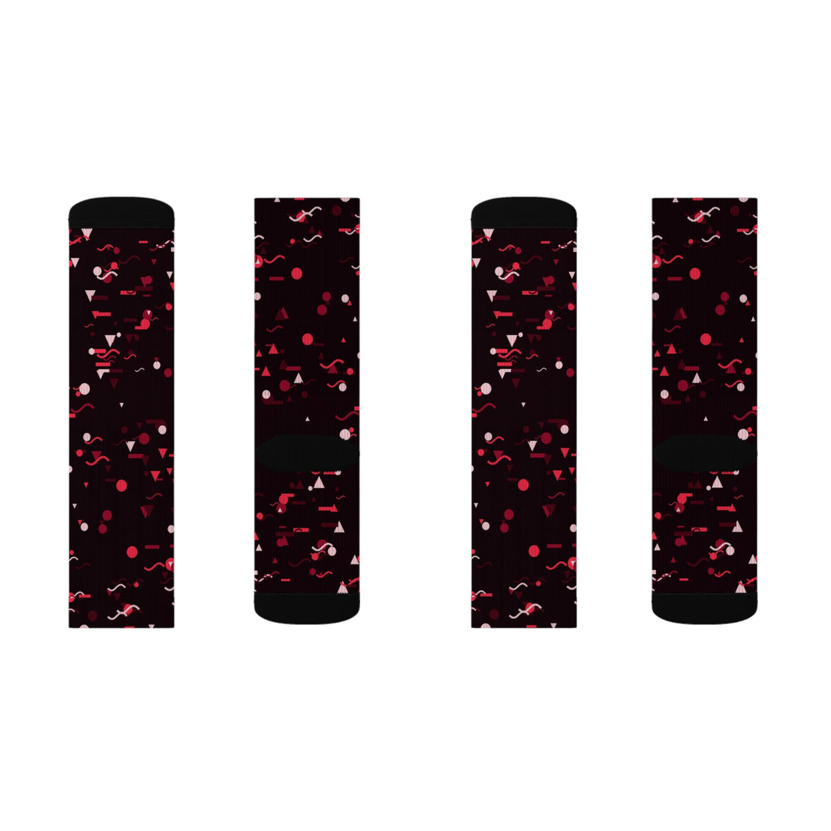 Cherry Confetti Athletic Crew Socks