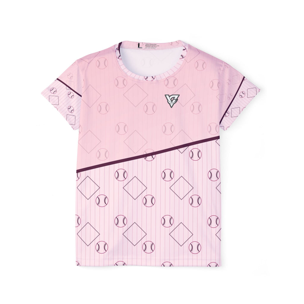 Baseball & Softball Blush Rose Diamond Stitch Women's Sports Jersey
