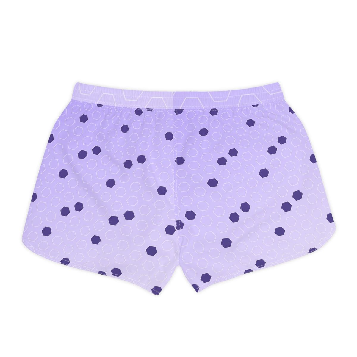 Soccer Lavender Mist Hex Pitch Women's Athletic Shorts with Pockets