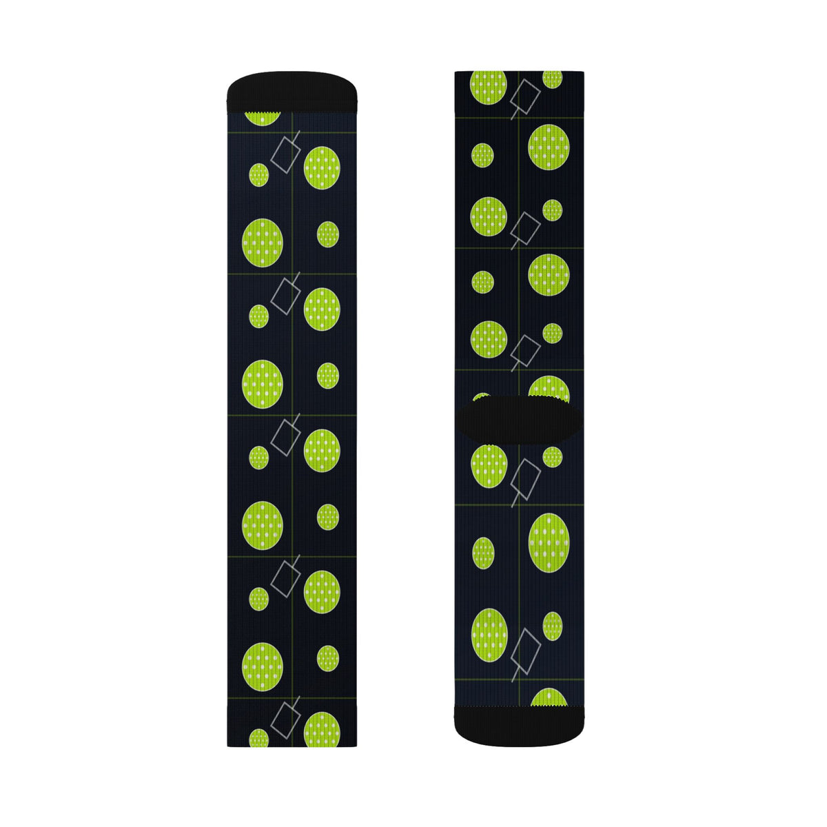 Pickleball Volt Night Dink Dot Athletic Crew Socks