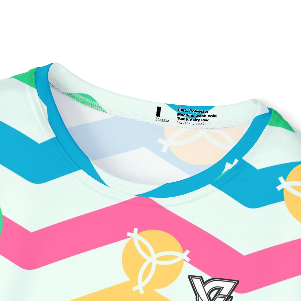 Volleyball Mint Sorbet Chevron Rush Men's Sports Jersey